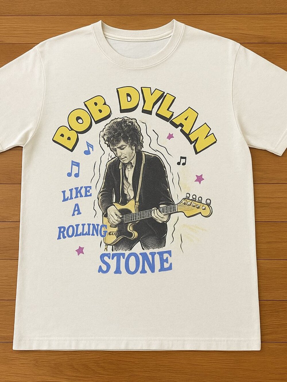 Bob Dylan Inspired Graphic T-Shirt, Like a Rolling Stone Music Tee, Vintage Rock